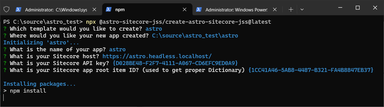 Project Initialization