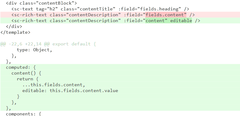 Richtext fix