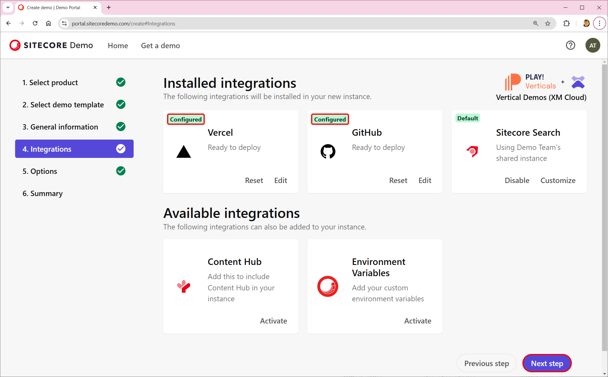"Proceed to the Next Step"