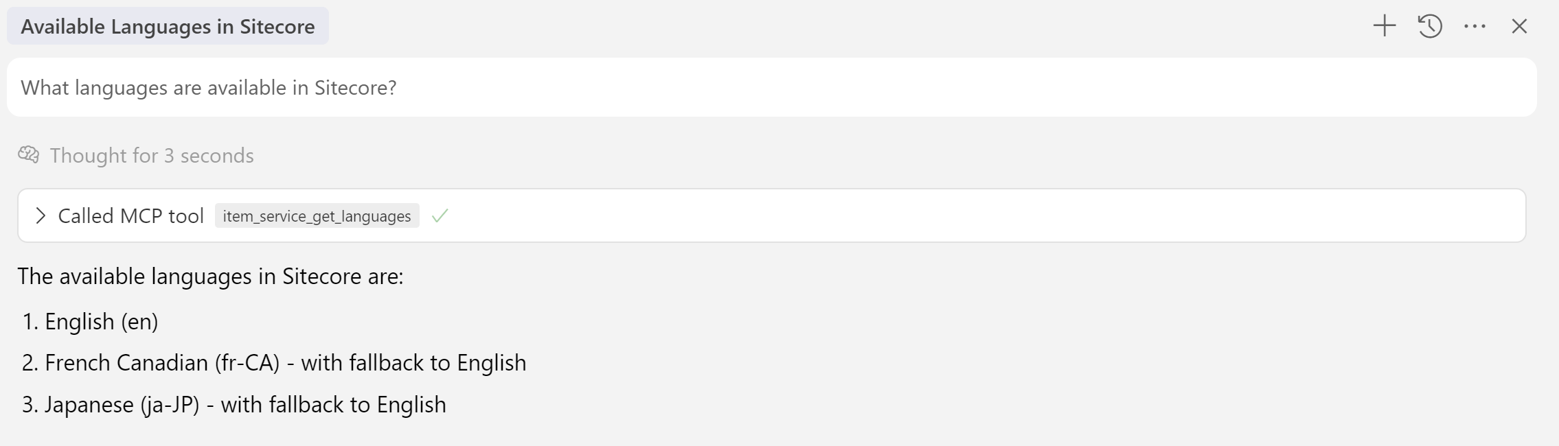 Languages available in Sitecore: question