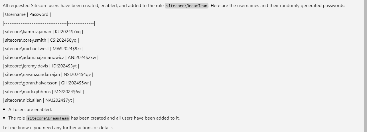Create Sitecore Users
